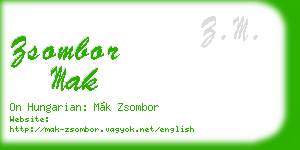 zsombor mak business card