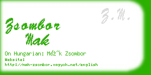 zsombor mak business card